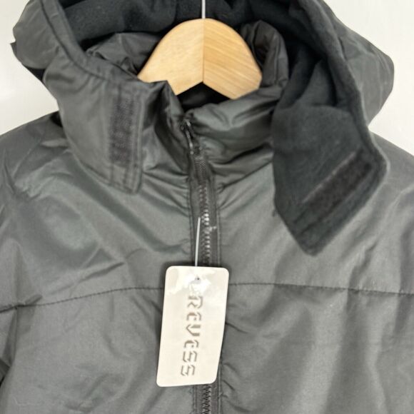 Revess Black Puffer Winter Coat Hooded Men Size 8 Small NWT - Picture 14 of 16